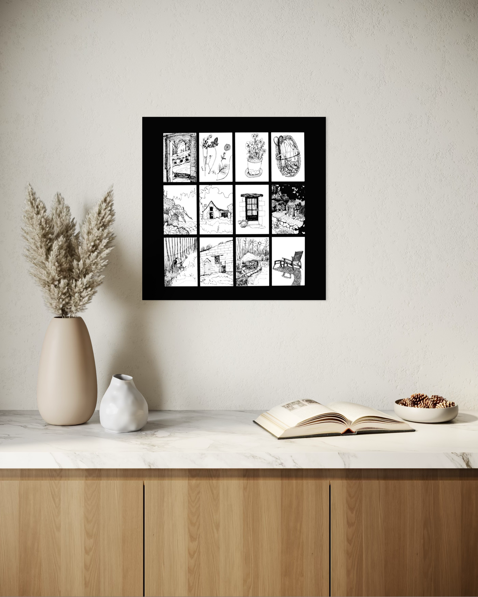 The Little Hidden Barn Series: Drawing Collection Prints