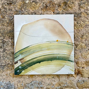 Fine Art Print of "In the Garden of the Little Hidden Barn" Abstract Painting