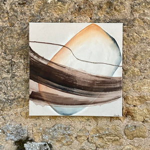 Fine Art Print of "Inside the Little Hidden Barn" Abstract Painting